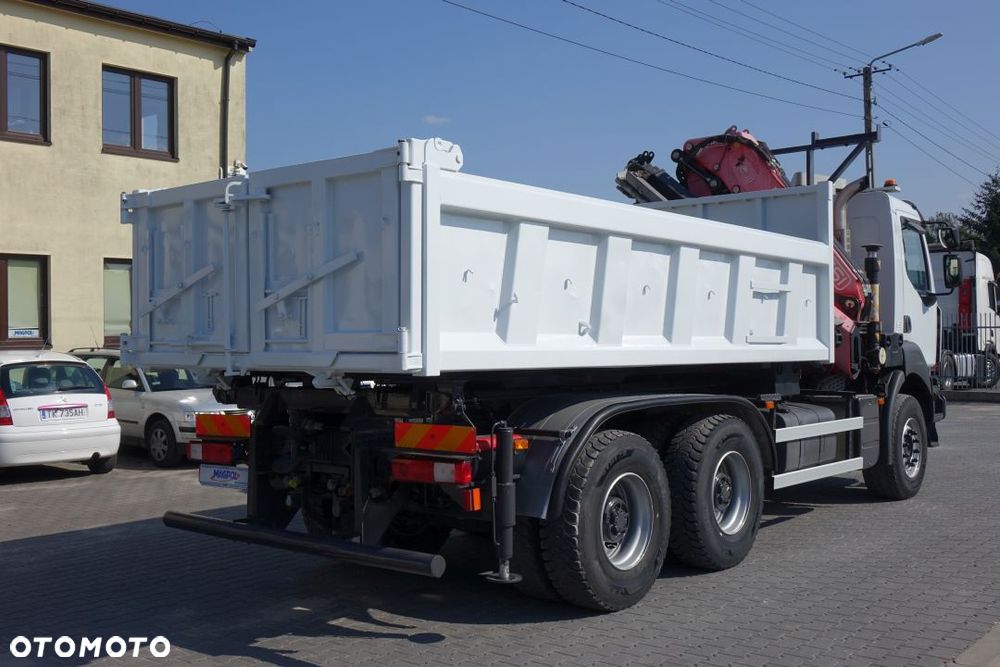 Renault KERAX 440 6X4 / MANUAL / WYWROTKA / DWUSTRONNA / KLAPO-DRZWI / HYDROBURTA / HDS FASSI F215C - 9