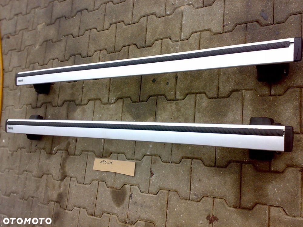 relingi dachowe thule mocowania bagażnika 155cm. jak nowe - 3