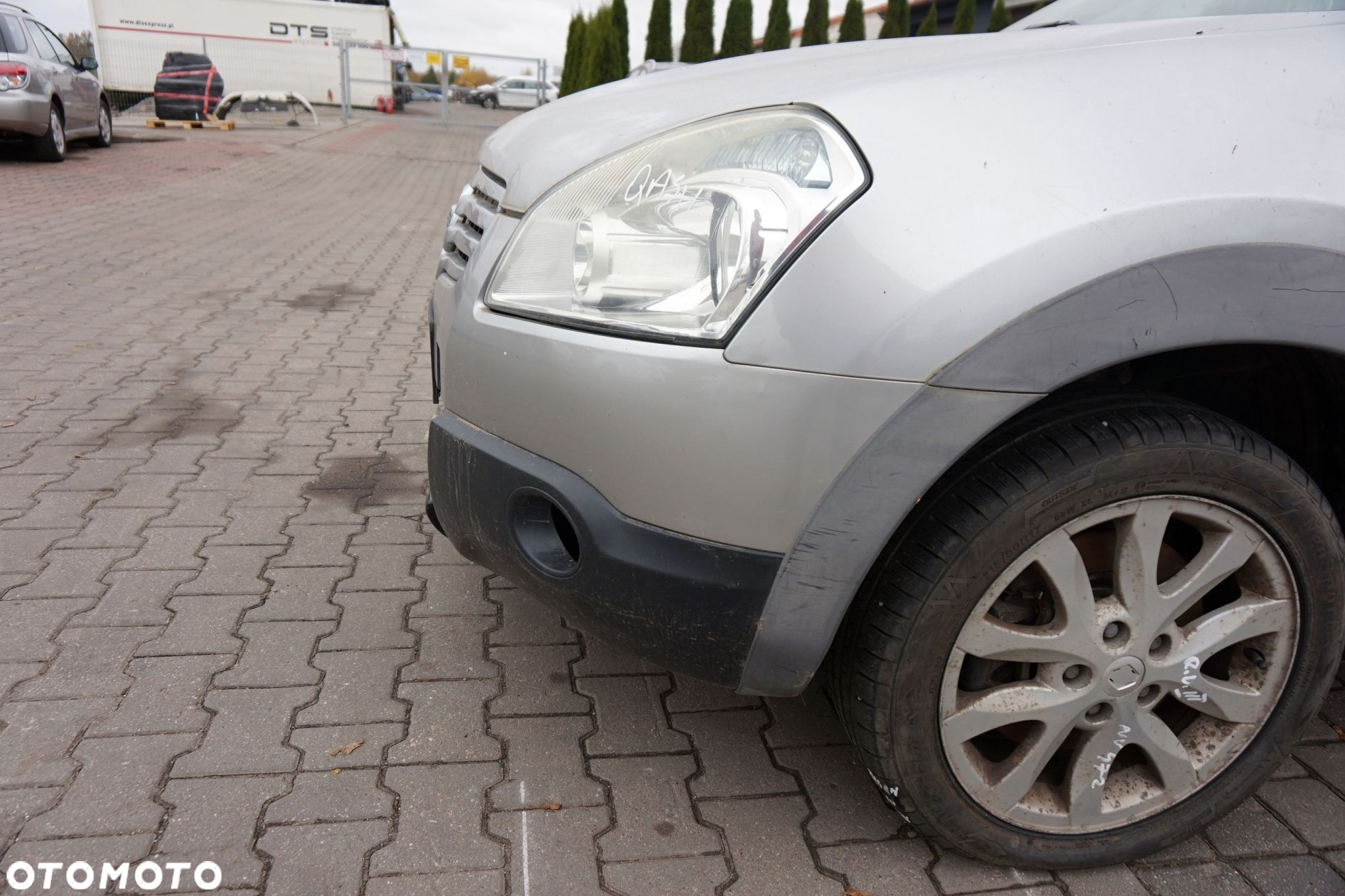 MASKA ZDERZAK BŁOTNIKI LAMPY QASHQAI+2 I J10 KY0  NISSAN 2008-2013 SREBRNY PRZÓD KOMPLETNY - 7