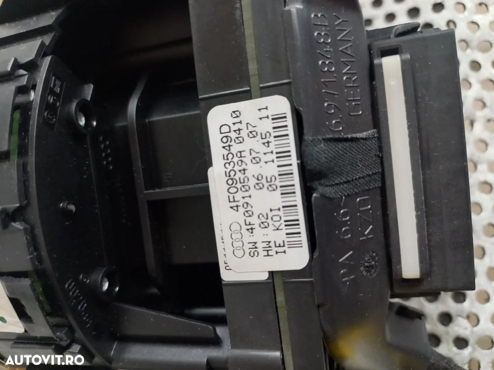 Ansamblu Banda Spira Spirala Volan Airbag Maneta Semnalizare Stergatoare Tempomat Audi Q7 4L Cod 4F - 9