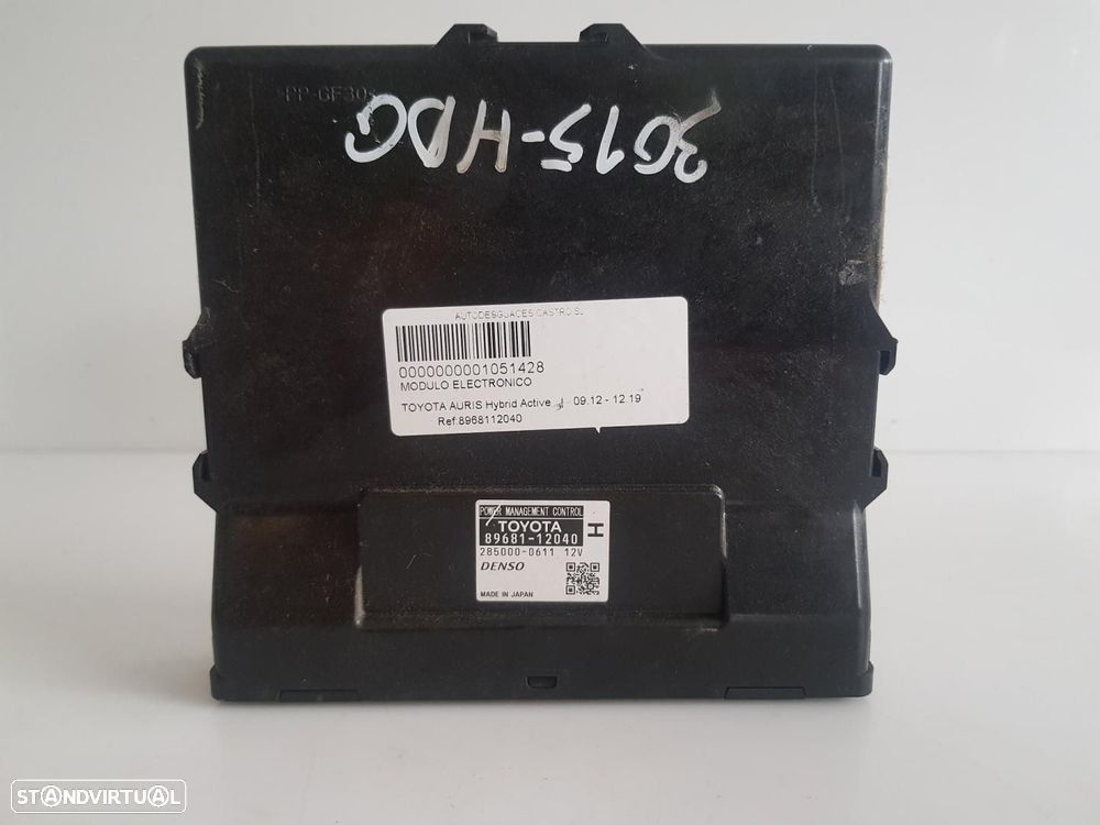 MÓDULO ELETRÓNICO TOYOTA AURIS E18 - 1