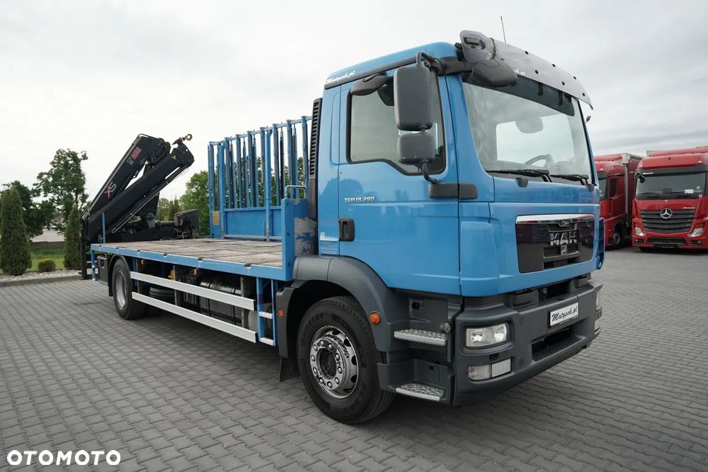 MAN TGM 18.290 / 4X2 / DO PRZEWOZU SZKŁA / HDS HIAB 122 E-2 / PLATFORMA  / UDŹWIG : 4 800 KG / STEROWANIE RADIOWE / EURO 5 - 10