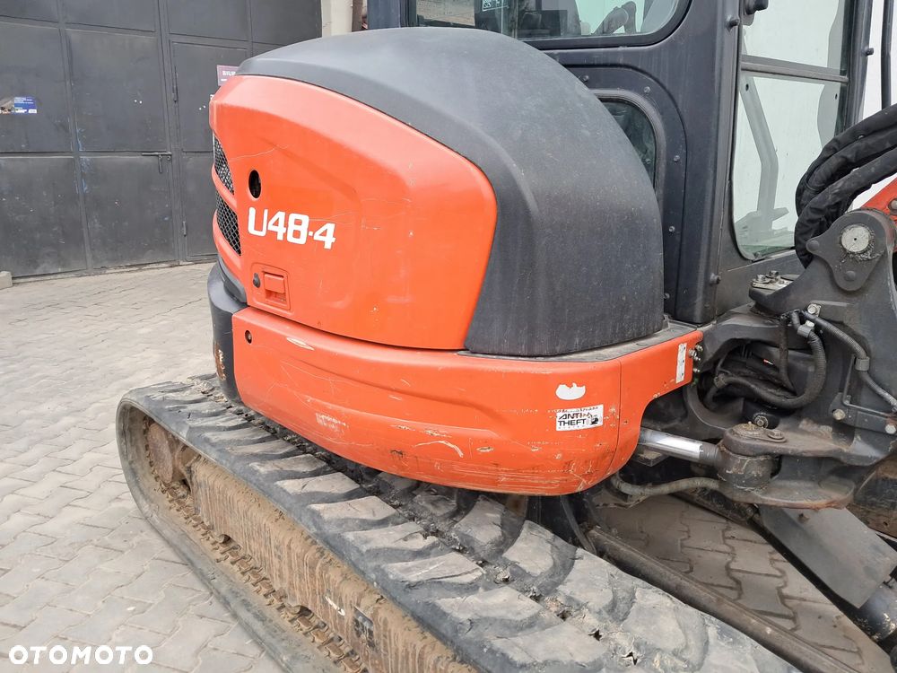 Kubota u48-4 waga 5t TON skarpówka hydrauliczna * 2019r * sprawne oświetlenie  *dodatkowe linie hydrauliczne 2 łyżki lusterka minikoparka u55 kx57 u50 instrukcja PL Red KEY Yanmar Cat JCB Tekeuchi Kubota - 12