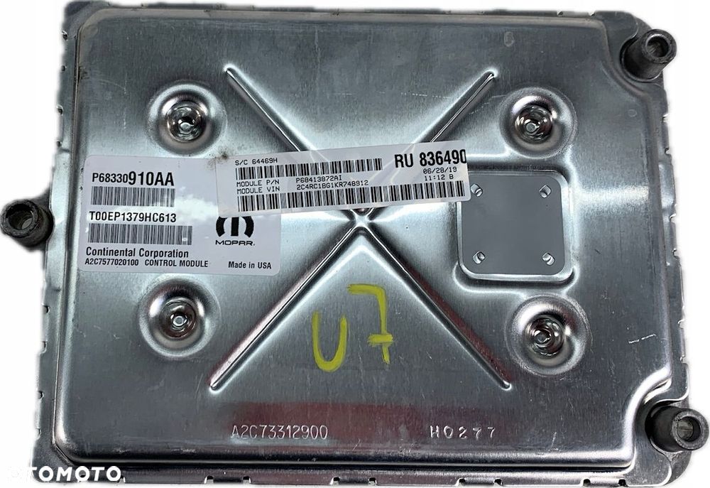 U7 CHRYSLER PACIFICA II 16- KOMPUTER STEROWNIK SILNIKA 68330910AA - 9
