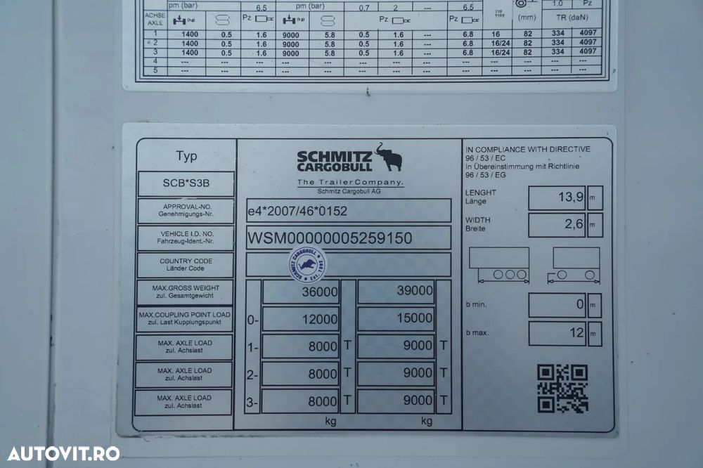 Schmitz Cargobull CAMION FRIGORIFER / TRANSPORT MAXIMA 1300 / AXĂ RIDICATĂ / COȘ PENTRU PALEȚI - 27
