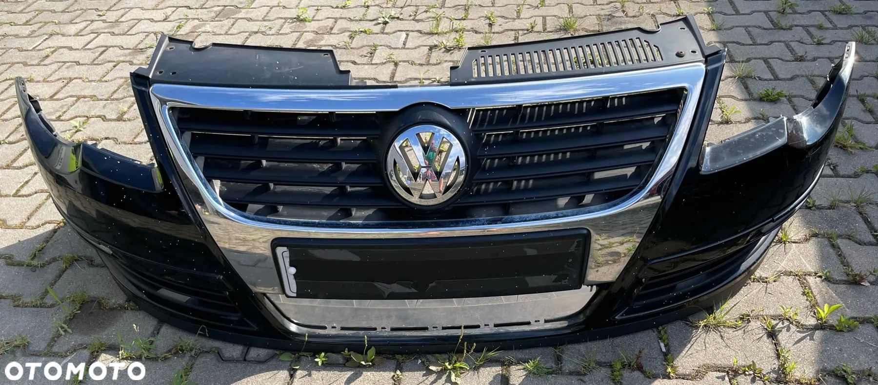 VW Passat B6 3C 3C0 zderzak przód przedni grill atrapa - 1