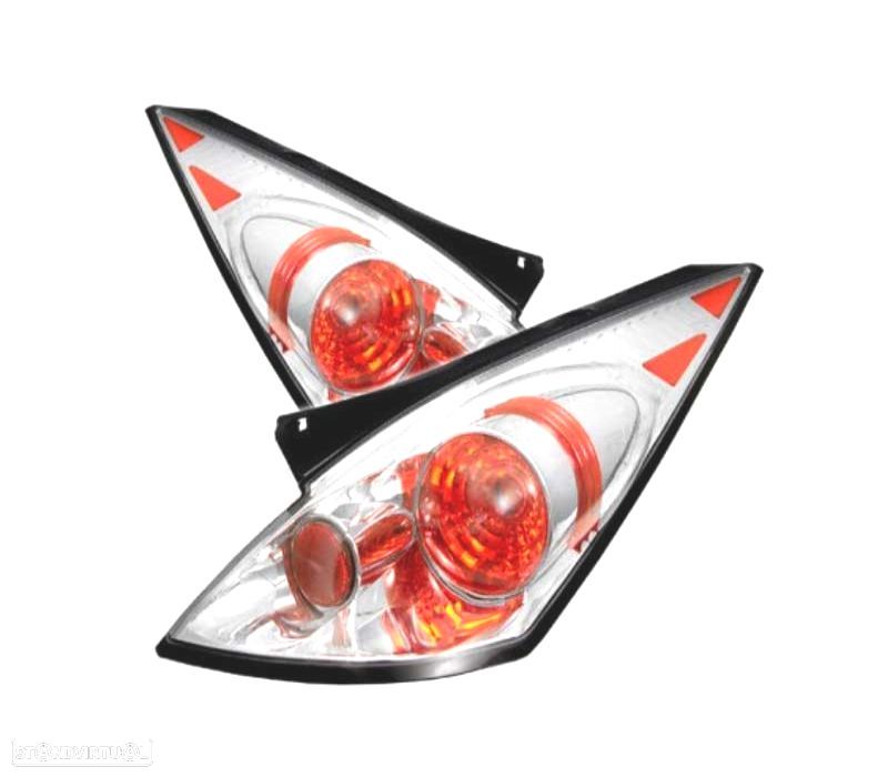 FAROLINS NISSAN 350Z 02-09 FUNDO CROMADO - 1