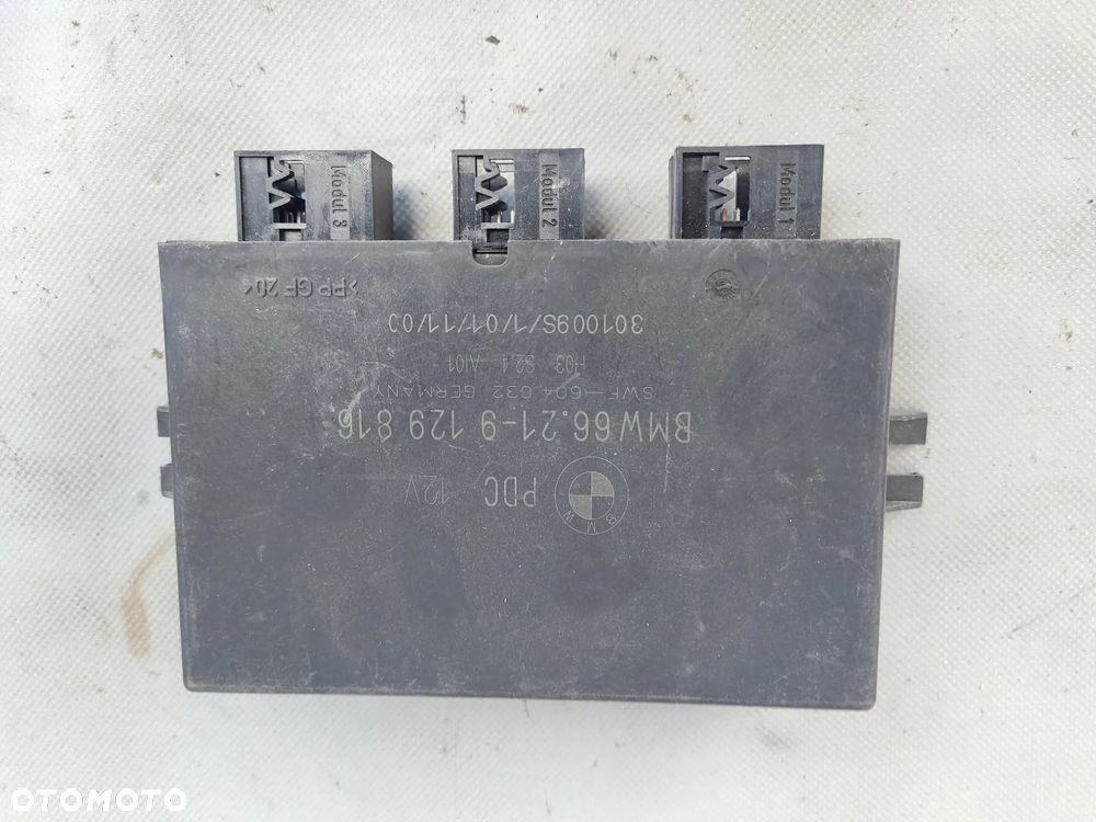 BMW E39 X3 E83 X5 E53 MODUŁ STEROWNIK PDC 9129816 - 1