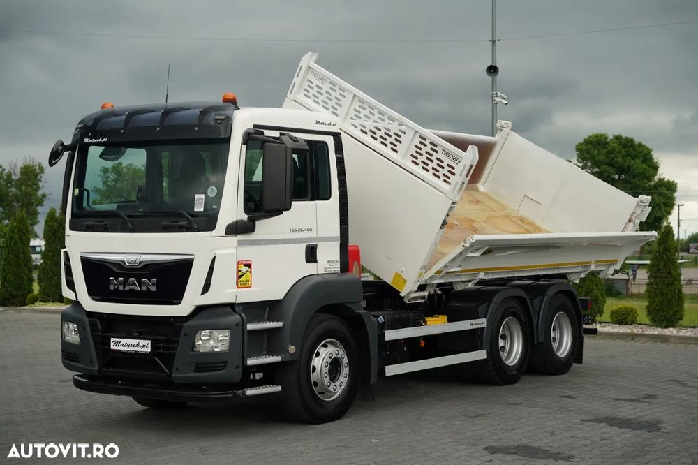 MAN TGS 26.400 / 6X4 / BASCULATOR DUBLĂ / HYDRODOLTA / AUTOMAT / EURO 6 - 8