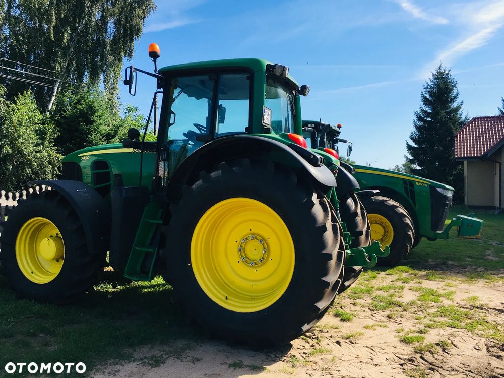 John Deere 7430 Premium Nowe opony Video Pneumatyka - 9
