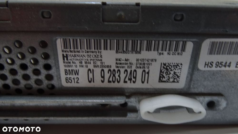 RADIO CZYTNIK NAWIGACJI BMW E87 E90 E91 E92 E93 OE 9239323 (20186236) - 4