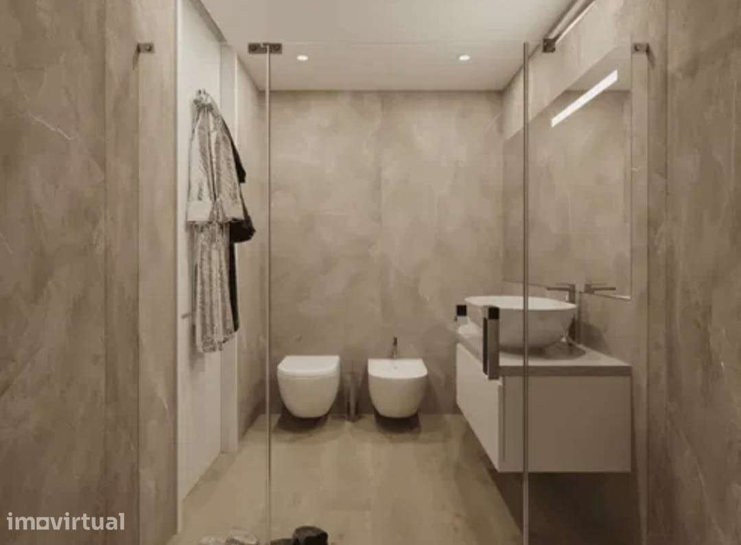 Apartamento T1 com varanda, garagem e terraço - Grande imagem: 4/9