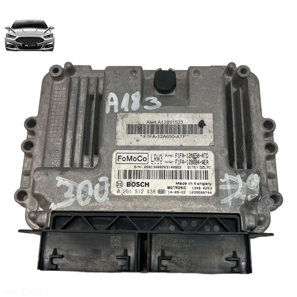 STEROWNIK SILNIKA 1.0 ECOBOOST FORD FOCUS MK3 F1FA-12A650-ATD - 1