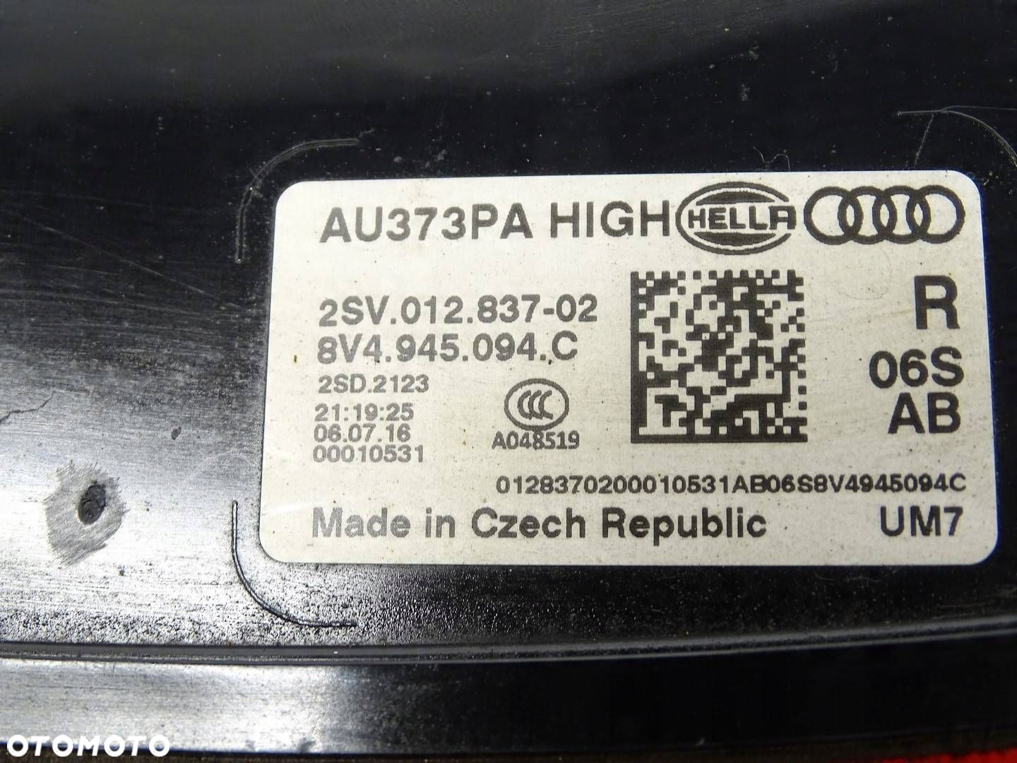 AUDI A3 8V LIFT SPORTBACK 8V4 LAMPA LED PRAWA TYŁ 8V4945094C - 5