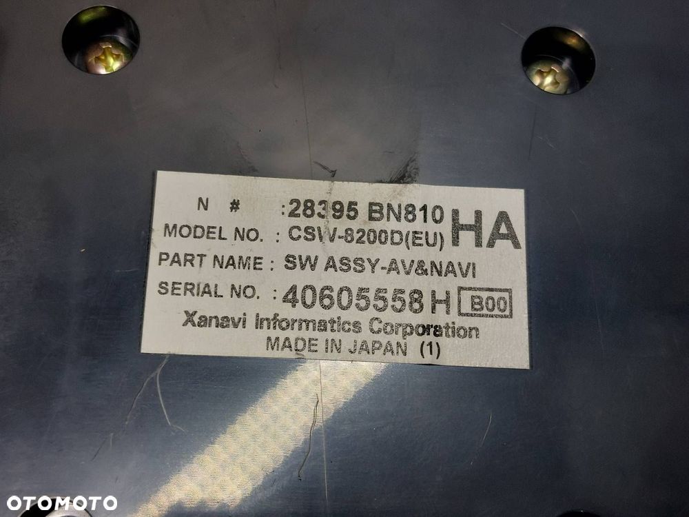RADIO ODTWARZACZ  NISSAN ALMERA TINO I 28185BN810 28090BU710 28395BN810 - 4