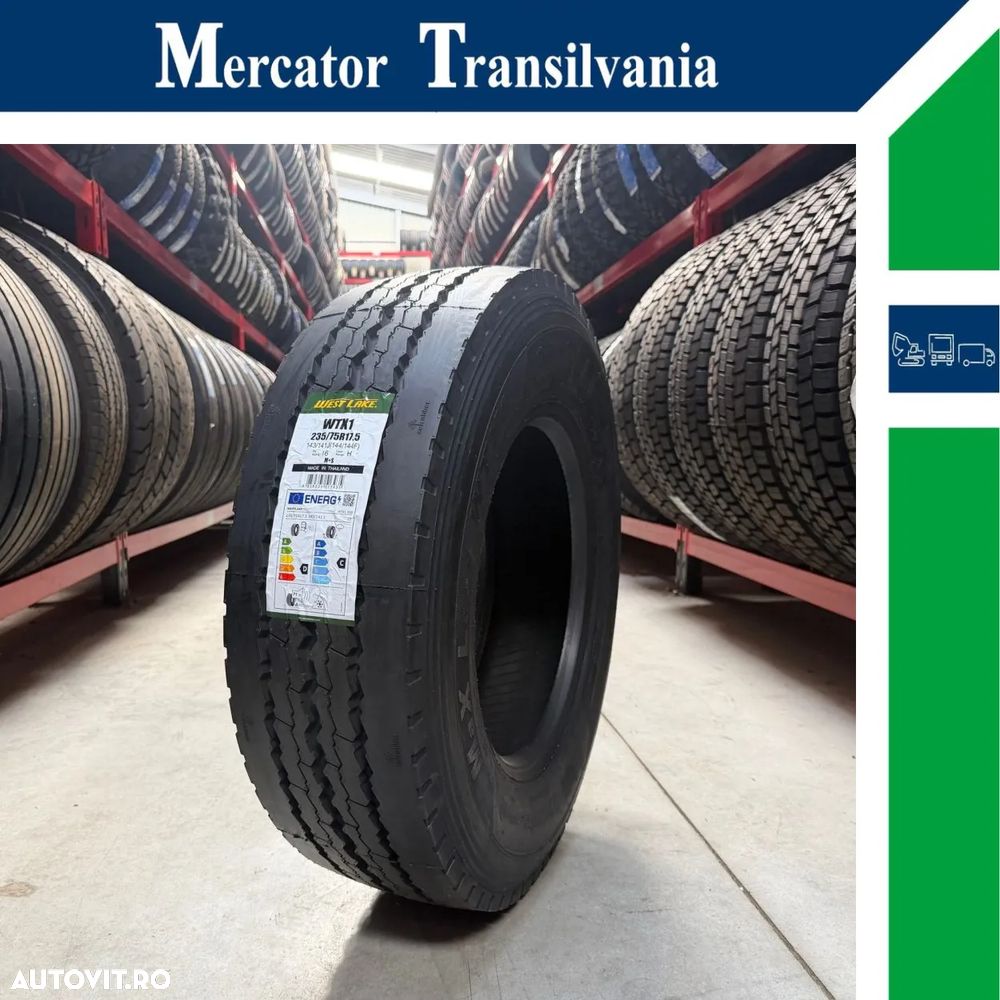Anvelopa NOUA 235/75R17.5 Westlake WTX1, M+S*, Regional, Remorca, 143/141J - 1