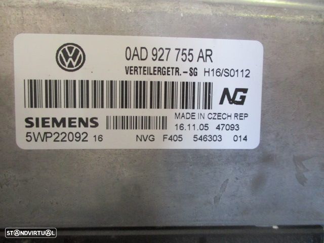 Modulo 0AD927755AR 5WP22092 VW TOUAREG 2003 2.5TDI CAIXA AUTOMATICA - 3