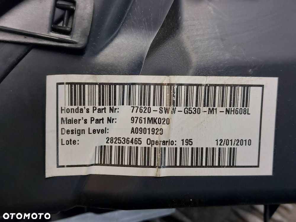 KRATKA NAWIEWU LEWA HONDA CR-V III 77620-SWW-G530-M1 - 4