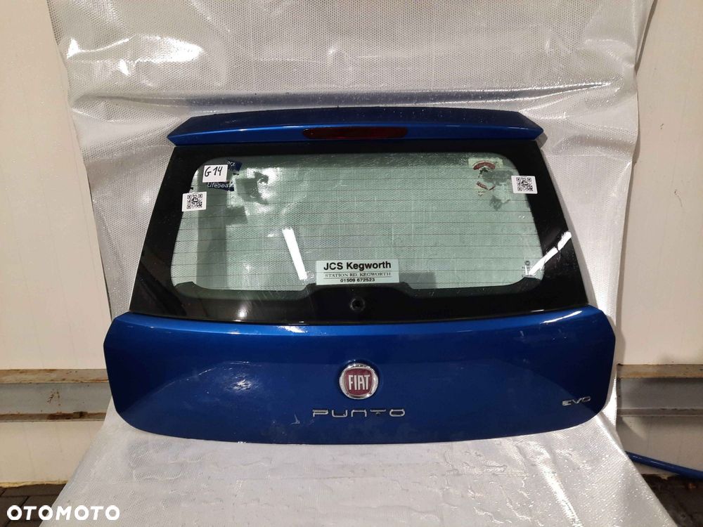 / KLAPA TYŁ TYLNA BAGAŻNIKA DO FIAT GRANDE PUNTO EVO 599/A GRANAT GRANATOWA - 1