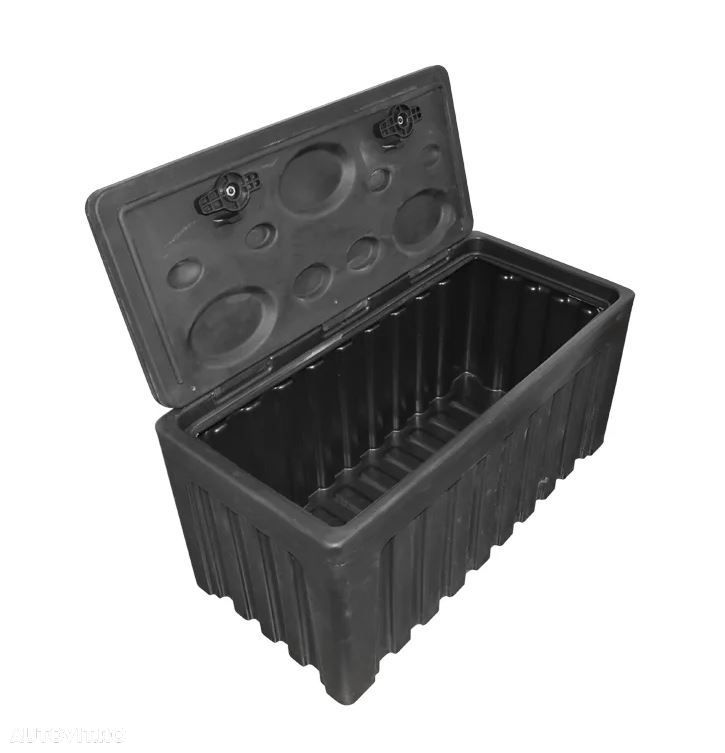 Lada pentru scule fara suport, din plastic negru 480x470x1000 mm - 1
