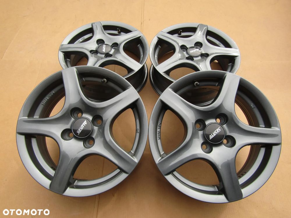 4x Felgi Aluminiowe 15 Opel Adam Vectra A Astra F Aveo Tigra Vectra Combo C Corsa B C D E Meriva Kadet Chevrolet Spark Lanos Nexia Nubira Aveo 5,5 j 4x100 ET40 piasta 56,6 mm + czujniki TPMS ALUTEC GERMANY - 11