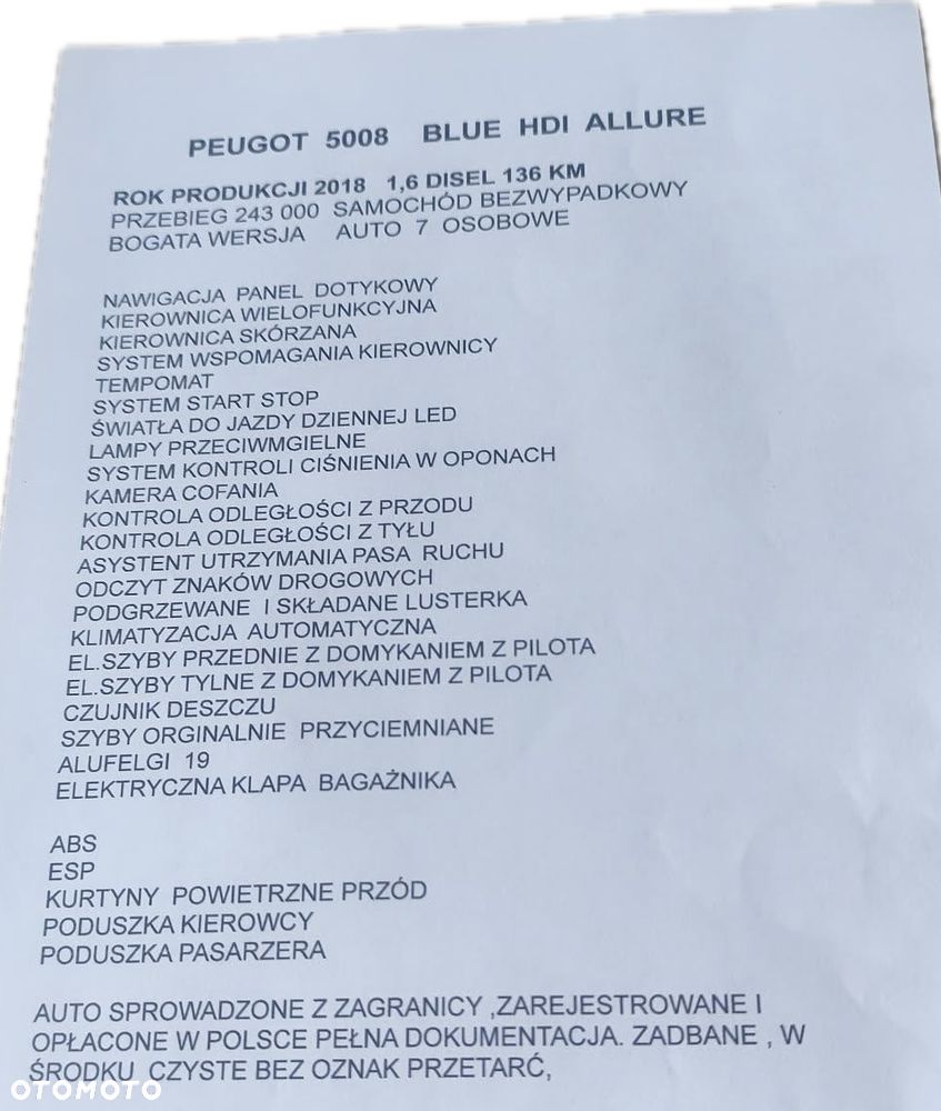 Peugeot 5008 1.6 BlueHDi Allure 7os - 31