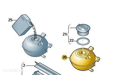 5Q0121407AA Oryginalna zbiorniczek wyrównawczy - 6