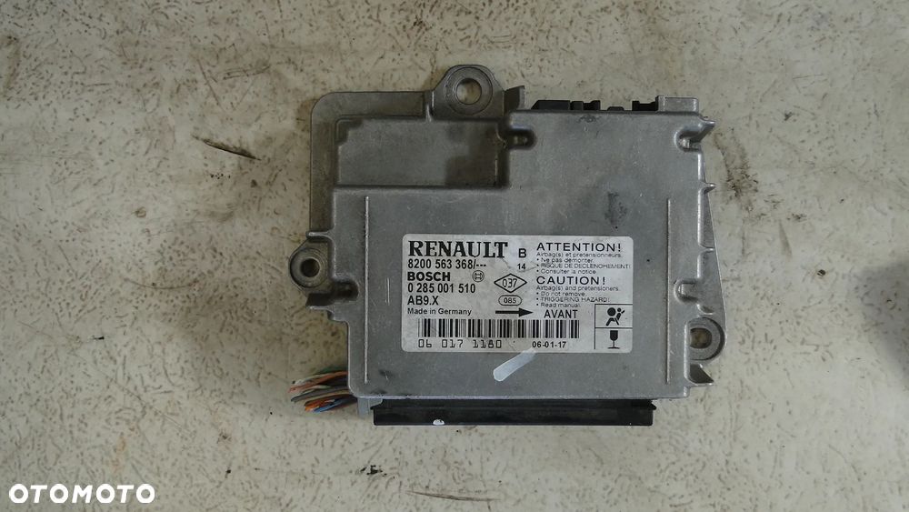 RENAULT CLIO III DESKA KONSOLA PODUSZKI PASY KOMPLET ORYGINAŁ EUROPA - 12