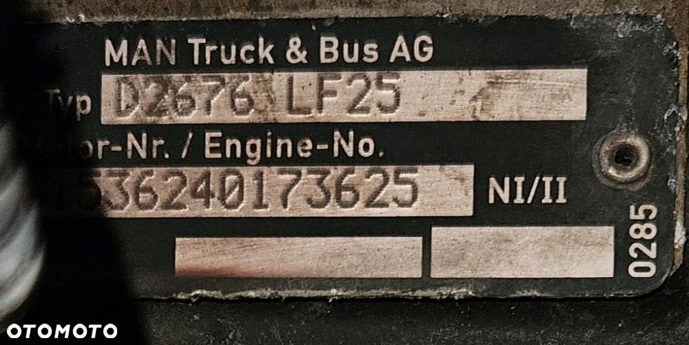 SILNIK KOMPLETNY MAN 480KM EURO 6 D2676 LF25 - 5