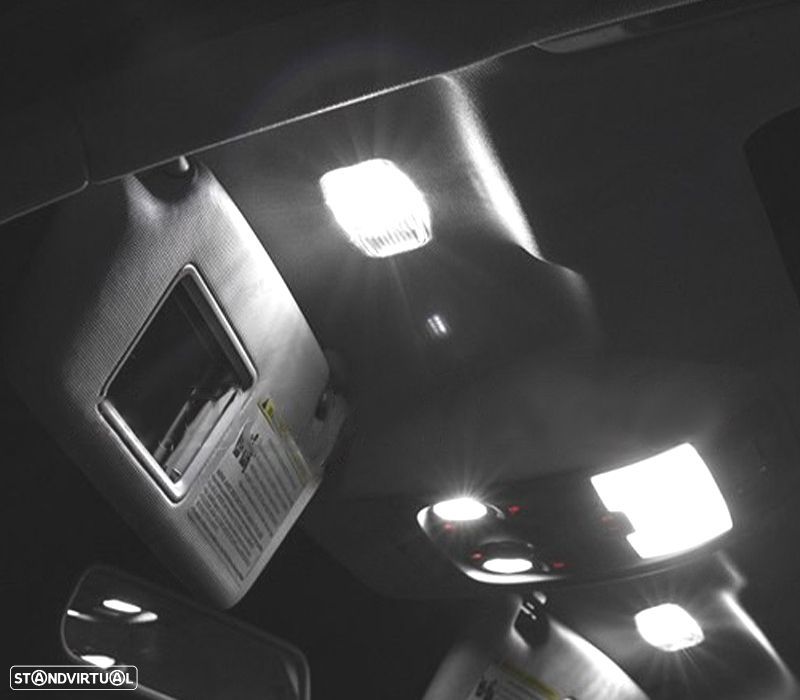 KIT COMPLETO 19 LAMPADAS LED INTERIOR PARA AUDI Q7 4L SPORT 05-14 - 5
