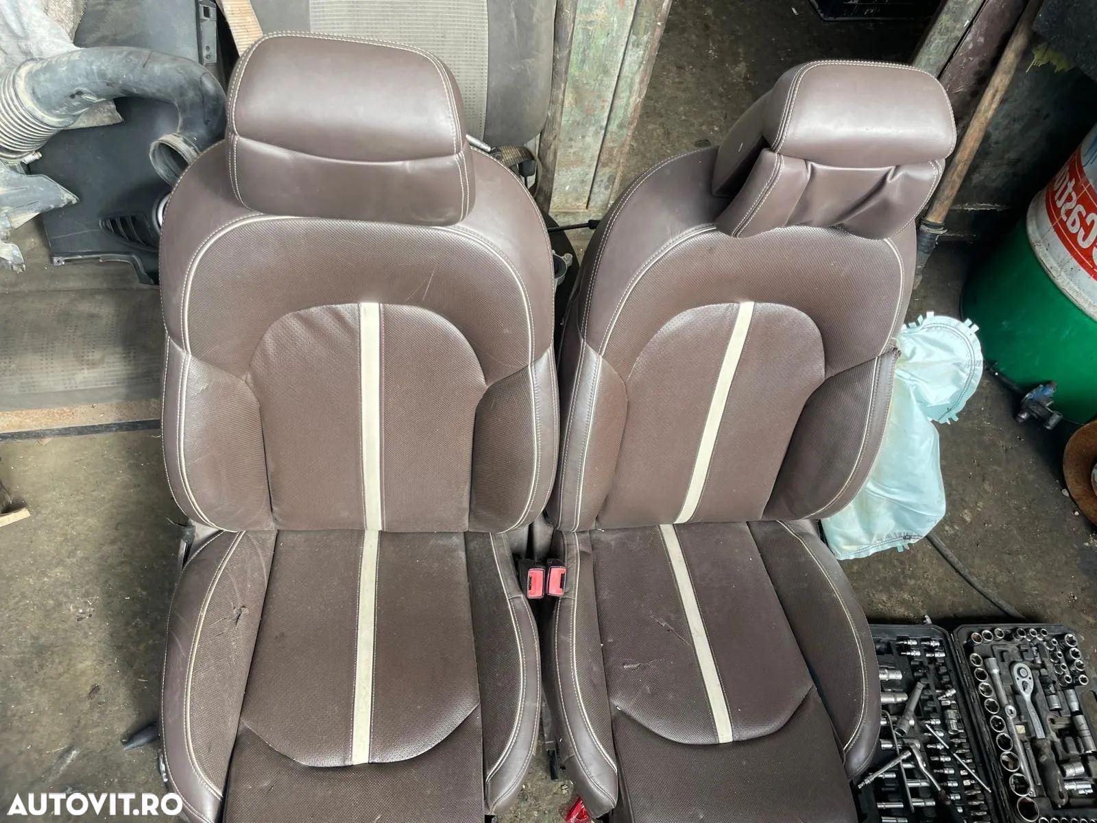 Scaune + bancheta interior piele electrci Audi A8 D4 / cu defecte - 1
