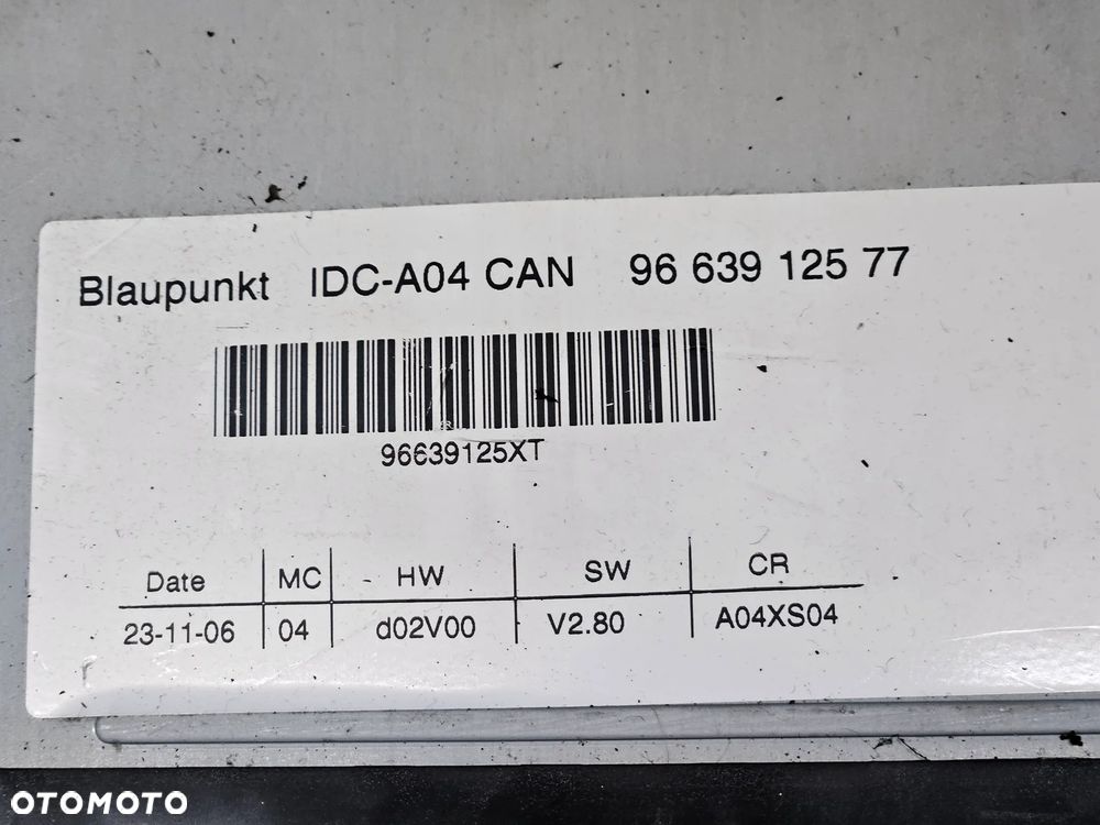 Citroen C2 C3 C4 Peugeot 207 307 207 1007   zmieniarka CD 9663912577 - 2