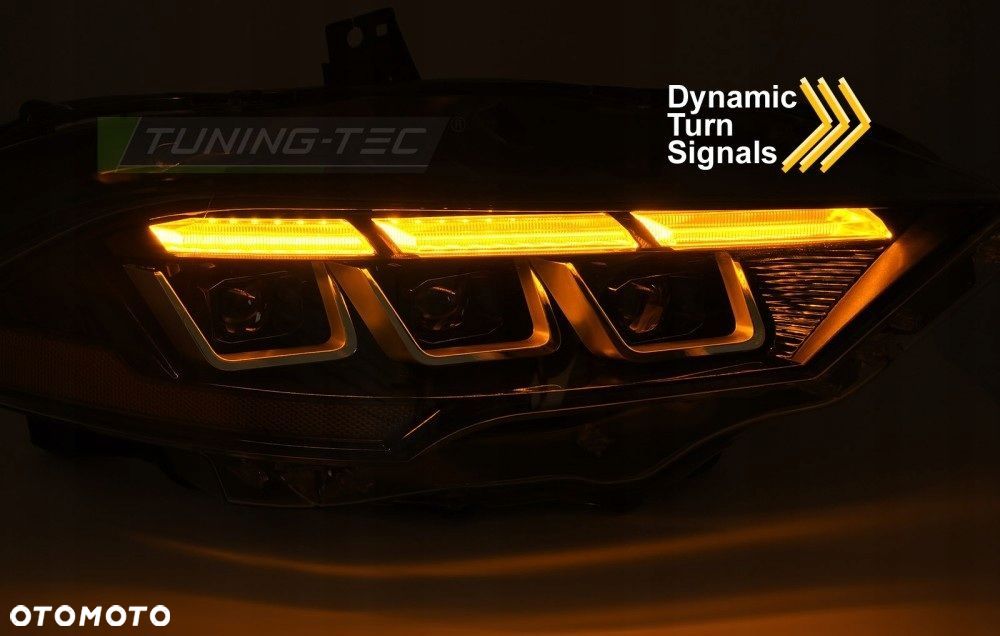 reflektory lampy kpl full led neon tuning new ford mustang vi 6 lift 18-23 - 6