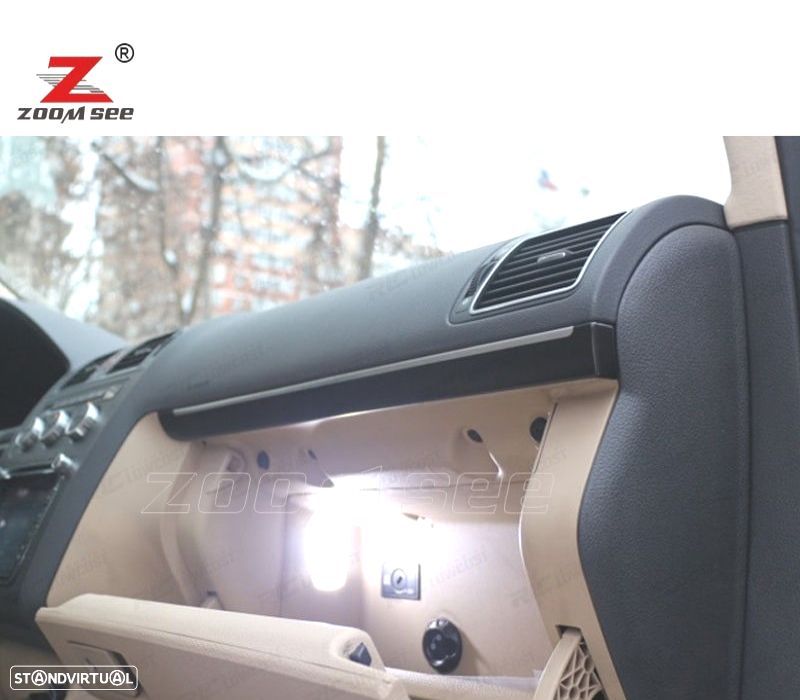 KIT COMPLETO DE 24 LÂMPADAS LED INTERIOR PARA VOLKSWAGEN VW SHARAN 7 M 8 7M9 7M6 2001-2010 - 3
