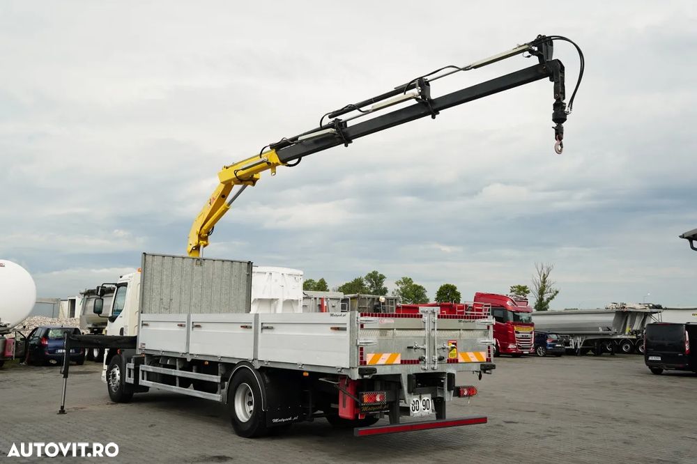 DAF LF 250 / 4X2 / LIVRARE - 7.3 + HDS HYVA HB 150X -E3 / RADIOCOMANDĂ / ROTATOARE / MAX. CAPACITATE DE RIDICARE: 5200 KG / EURO 6 - 4