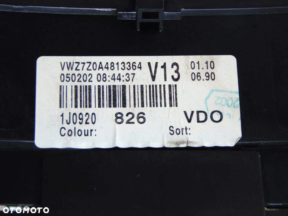 Licznik zegary 1/2 FIS 1J0920826 VW Volkswagen Golf 4 IV benzyna 1.4 - 2