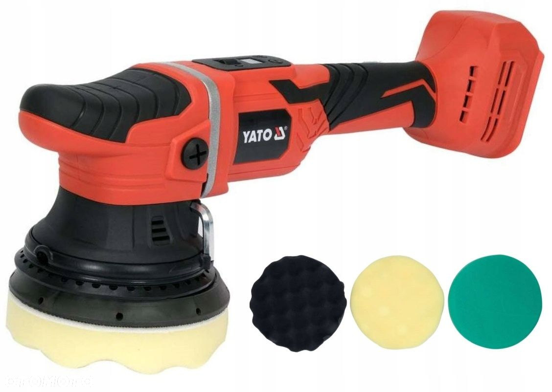 YATO YT-82925 POLERKA SAMOCHODOWA AKU 18V  3GĄBKI - 8