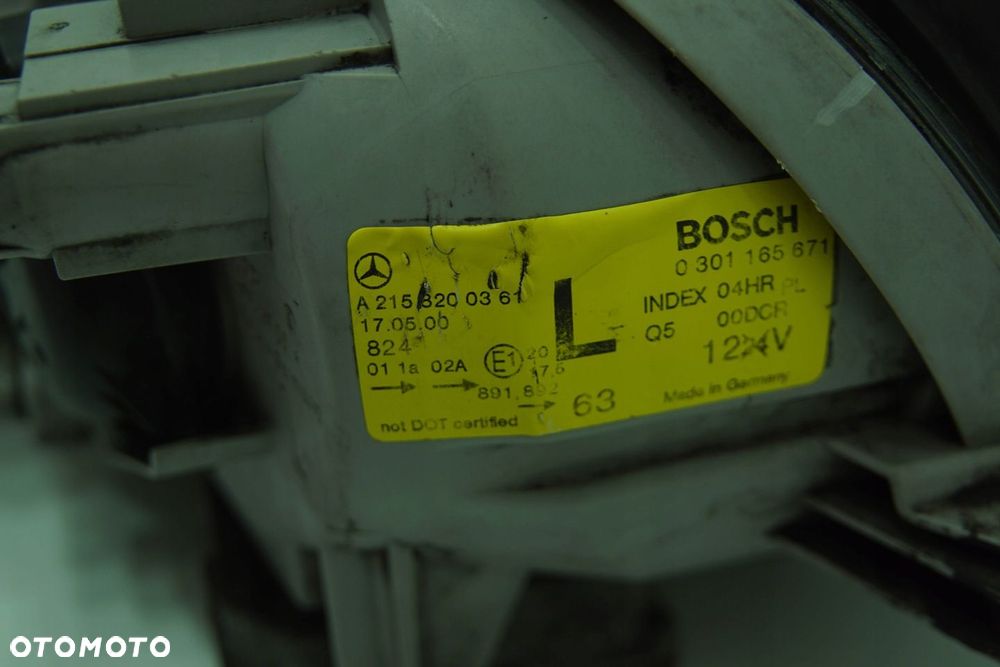 REFLEKTOR LAMPA BI XENON MERCEDES CL W215 PRZED LIFT EU - 10