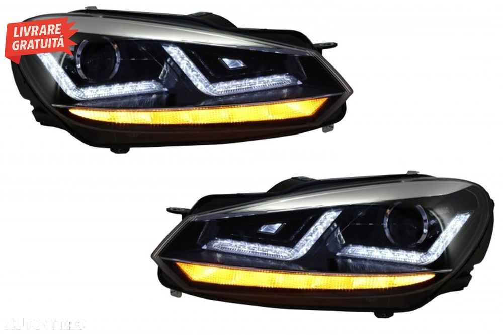Faruri Osram LED Crom LEDriving Semnal Dinamic si Grila Centrala VW Golf 6 VI (200- livrare gratuita - 2