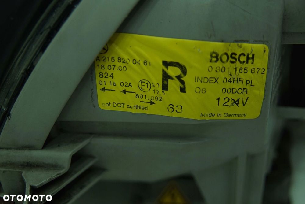 REFLEKTOR LAMPA BI XENON MERCEDES CL W215 PRZED LIFT EU - 16