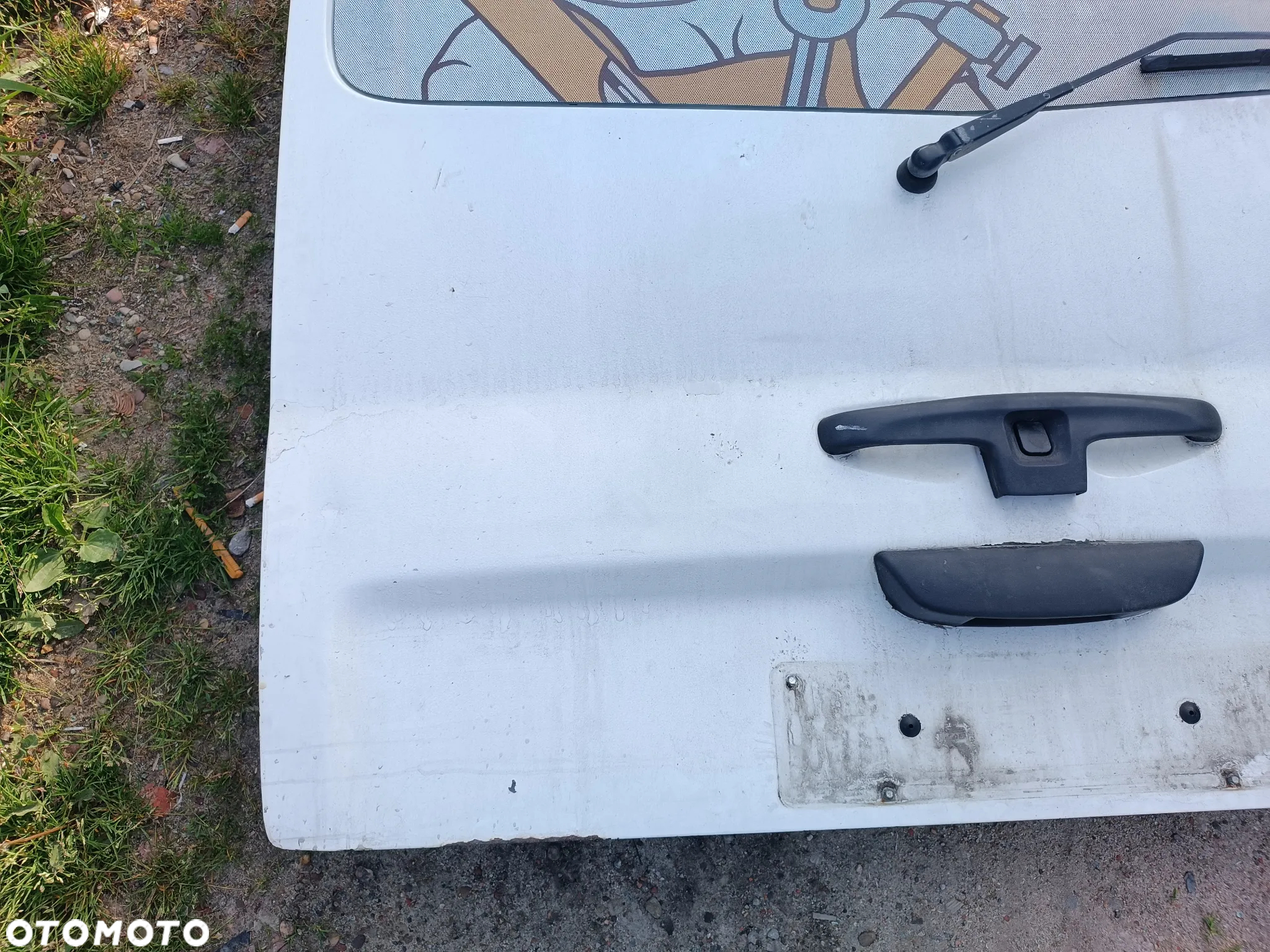 opel vivaro trafic klapa bagażnika z szybą biała - 2