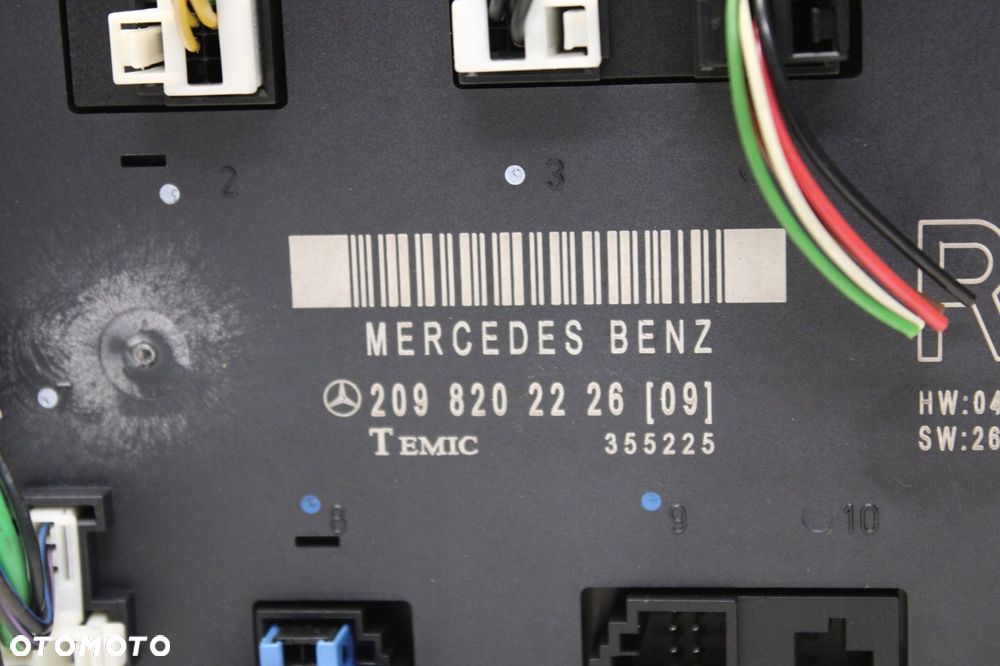 mercedes clk w209 02r- moduł komfortu 2098202226 - 2
