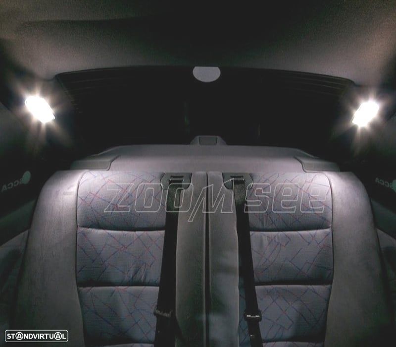 KIT COMPLETO 16 LAMPADAS LED INTERIOR PARA BMW SERIE 3 E36 SEDAN COUPE M3 316I 318I 320I 323I 323IS - 4