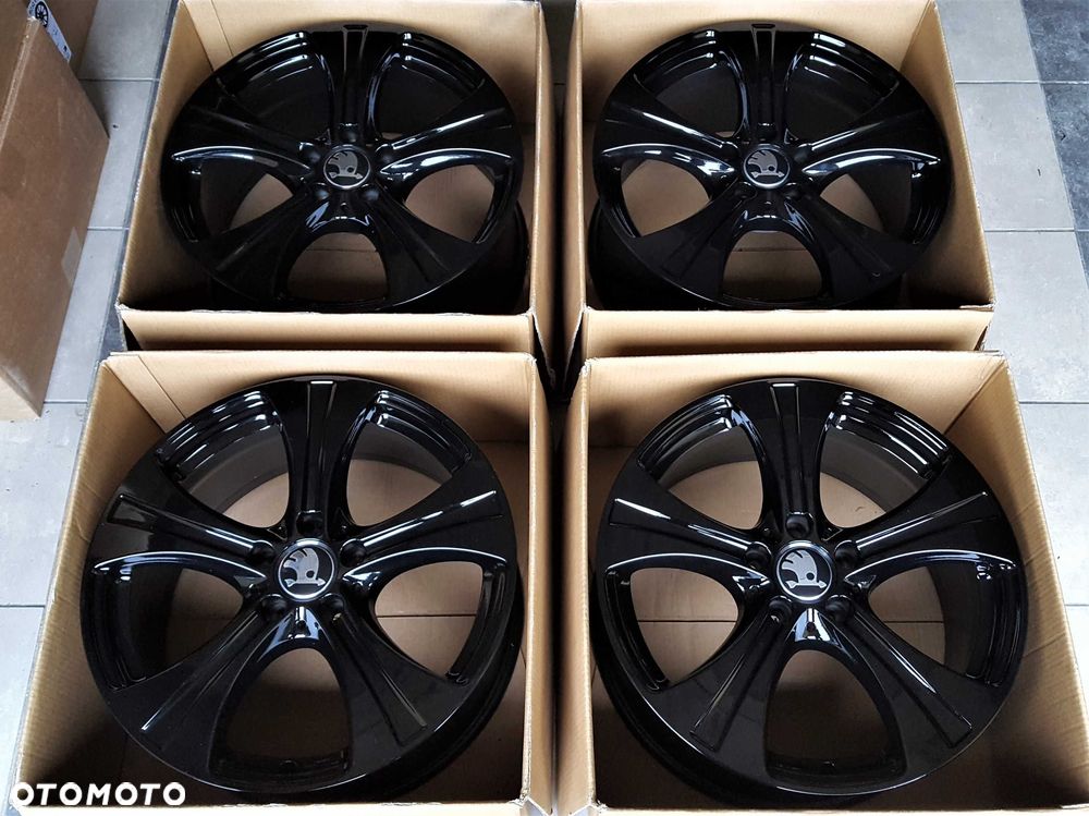 Alufelgi 18 5x112 Skoda Octavia Superb Kodiaq Karoq Czarne ! 630# - 7