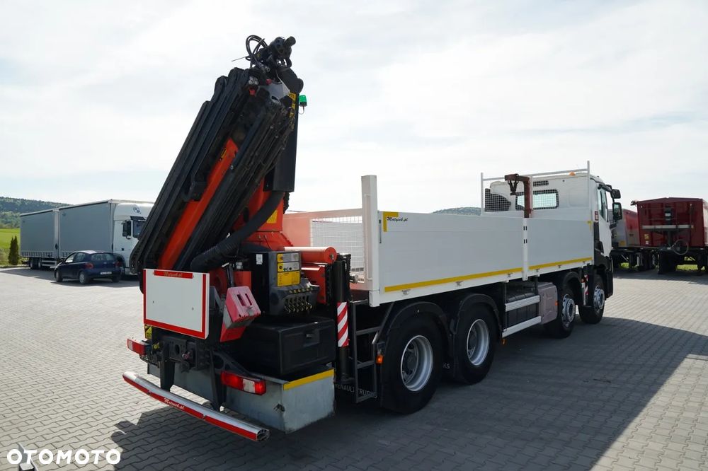 Renault C 430 / 8x4 / SKRZYNIOWY 7 M + HDS PALFINGER 33002 -wysów: 14,5 M / UDŹWIG 9800 KG / STEROWANIE RADIOWE / ROTATOR / EURO 6 - 12