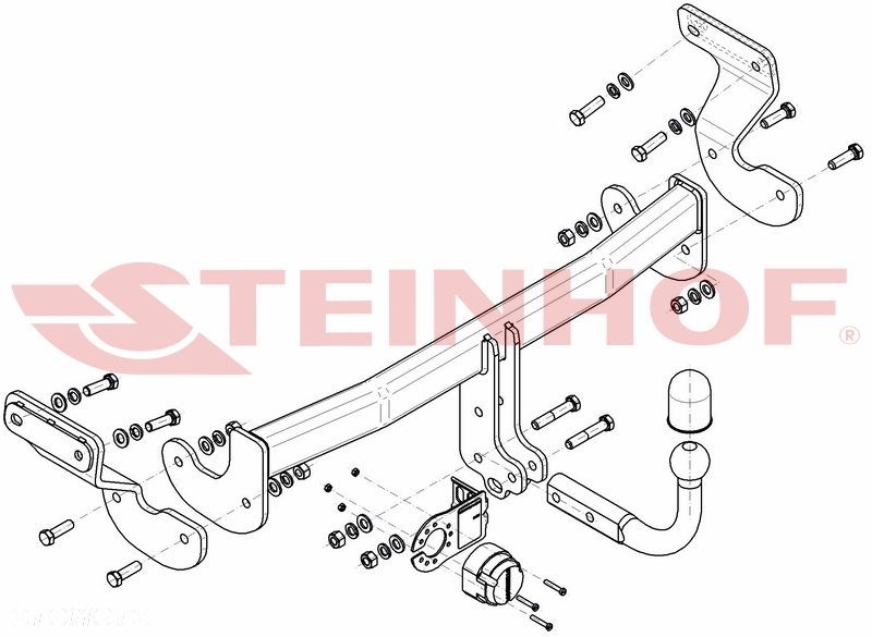 Hak holowniczy + MODUŁ 7PIN do Kia Optima Kombi od 2016 - 2