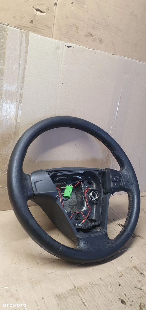 Kierownica multifunkcyjna multifunkcja skórzana skóra Volvo V50 30764354 - 3
