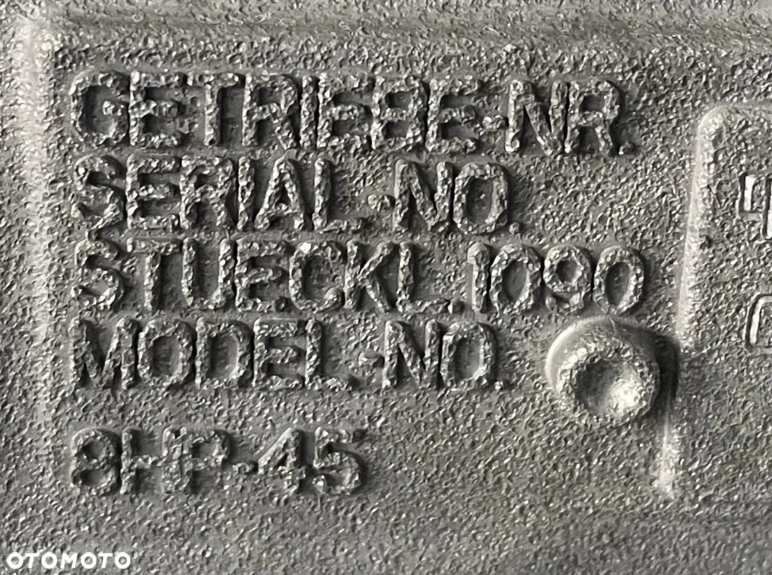 BMW Skrzynia biegów 8HP45 7647340 F20 F21 F30 F31 F34 GT 116d 118d 316d 318d N47 - 7