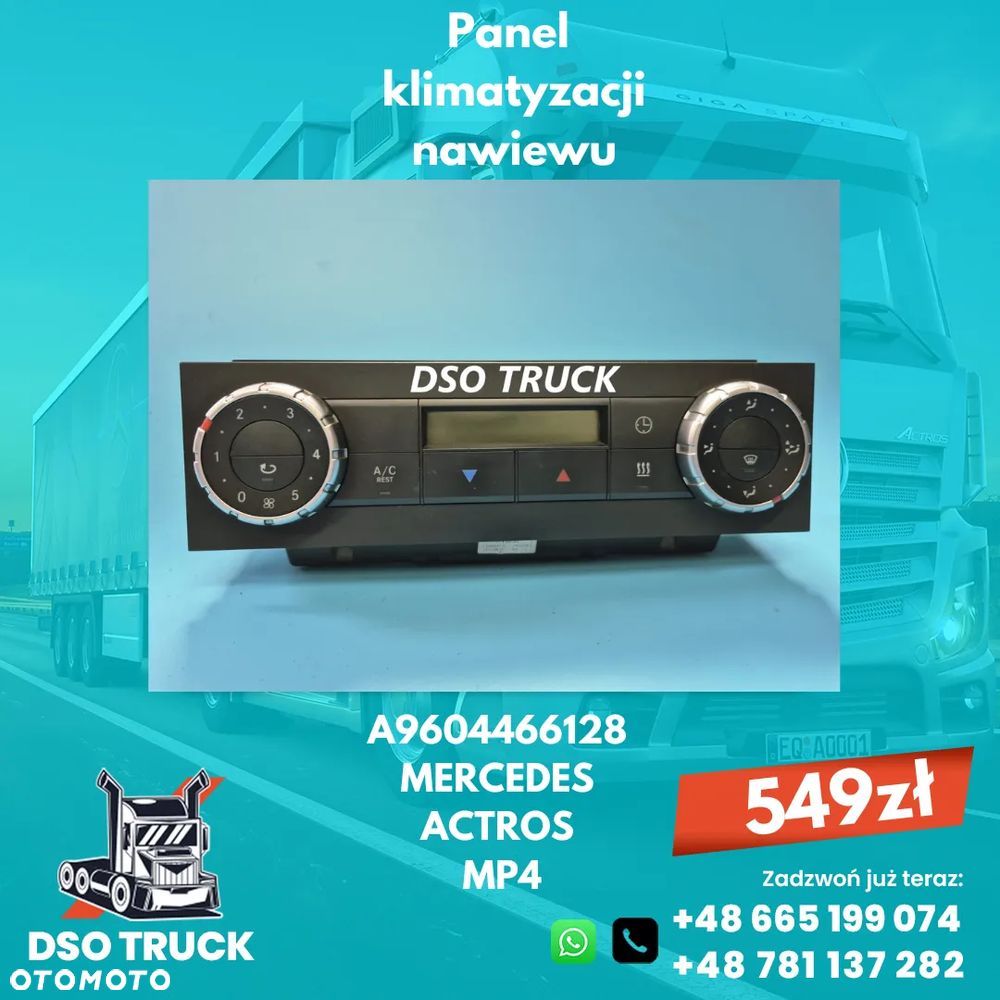 Panel klimatyzacji nawiewu A9604466028 A9604466128 A9604467828 MERCEDES - 2