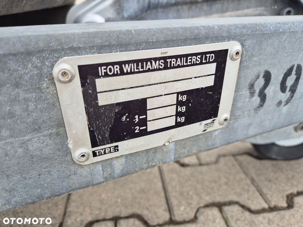 Ifor Williams GH 94 / 2700KG / PRZYCZEPKA DO MASZYN / ŁADOWNOŚĆ 2100KG / MOCNA STAL / 2 OSIE / NAJAZD STALOWY / NISKA KONSTRUKCJA / IDEALNA DO MASZYN I MINI KOPAREK - 18